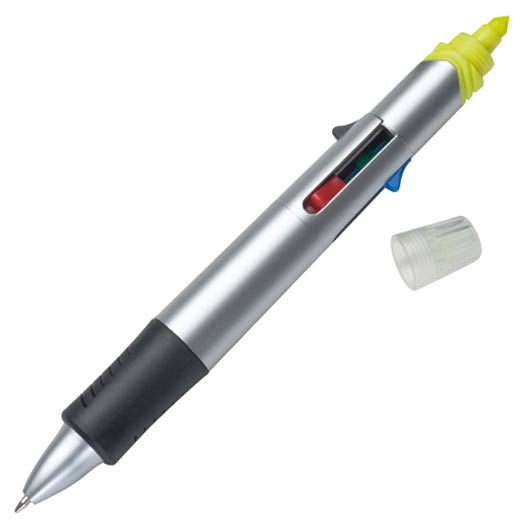 4-kolorowy długopis z zakreślaczem M17760