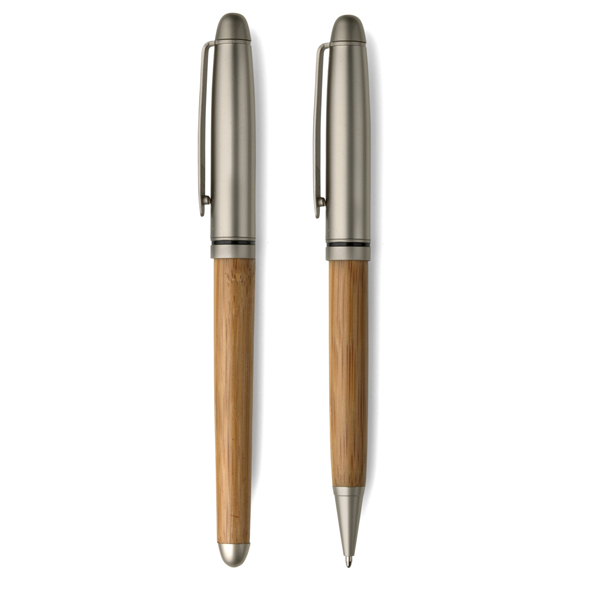 Zestaw piśmienny długopis i pióro kulkowe V1300